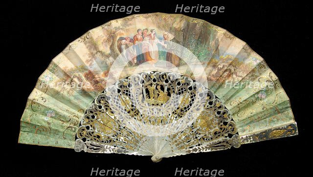 Fan, European, third quarter 19th century. Creator: Unknown.
