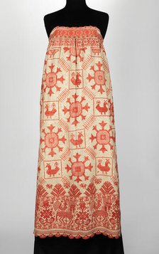 Apron, Russian, 1830-70. Creator: Unknown.