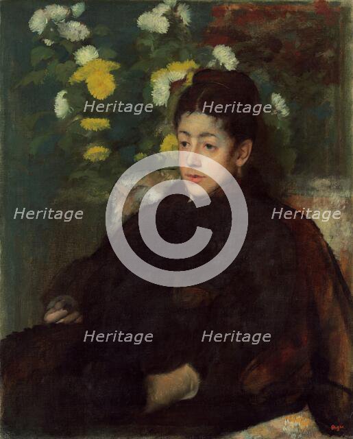 Mademoiselle Malot, c. 1877. Creator: Edgar Degas.