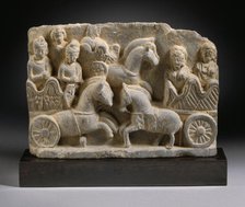 Chariot Scene, 3rd century. Creator: Unknown.