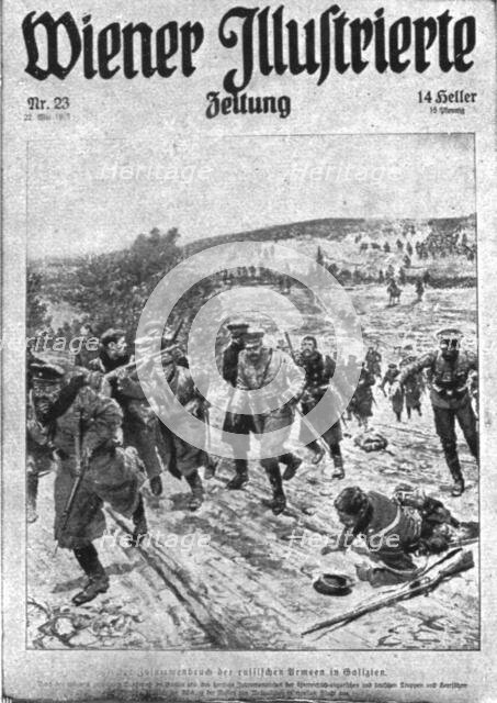 'Quelques Falsifications; Wiener Illustrirte Zeitung du 22 mai 1915. "La debacle des..., 1915. Creator: Georges Bertin Scott.