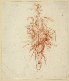Design for Trophy with Gardening Tools, n.d. Creator: Jean Baptiste Marie Huet.