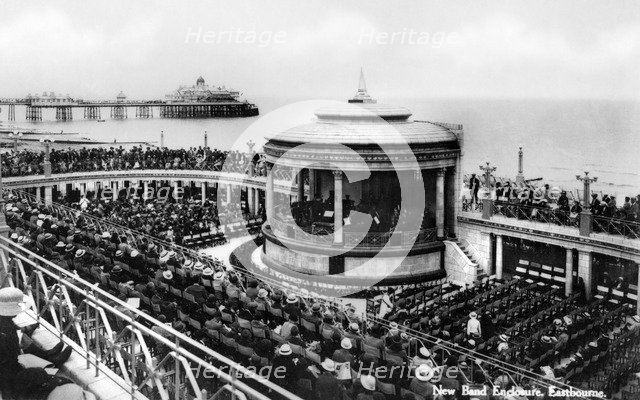 The new band enclosure, Eastbourne, East Sussex, early 20th century. Artist: Unknown