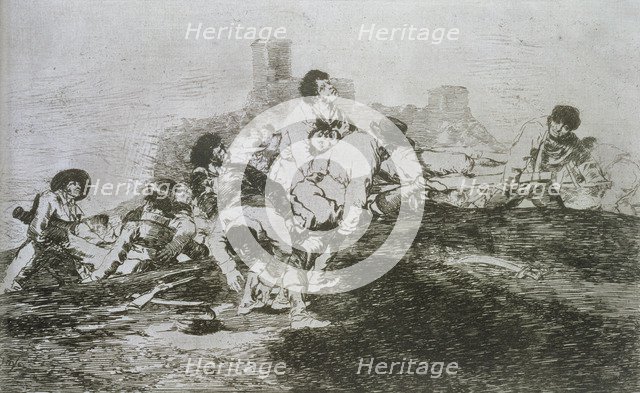 The Disasters of War, a series of etchings by Francisco de Goya (1746-1828), plate 24: 'Aún podrá…