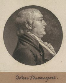 John Davenport, 1806. Creator: Charles Balthazar Julien Févret de Saint-Mémin.