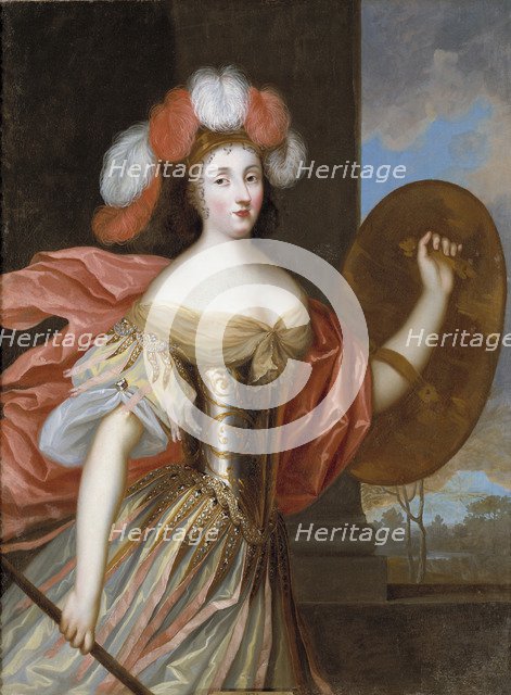 Portrait of Olympia Mancini (1638-1708), comtess of Soissons as Athena.
