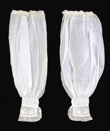 Undersleeves, American, ca. 1850. Creator: Unknown.