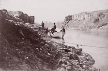 White House Landing, Pamunkey River, 1861-65. Creator: Tim O'Sullivan.
