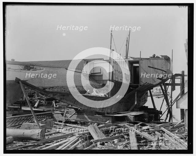 Wreck of the Volunteer, between 1880 and 1899. Creator: Unknown.