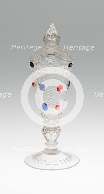 Goblet with Cover, Bohemia, c. 1710/20. Creator: Bohemia Glass.