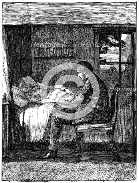 Illustration for the poem Last Words by Owen Meredith, 1860.  Artist: John Everett Millais