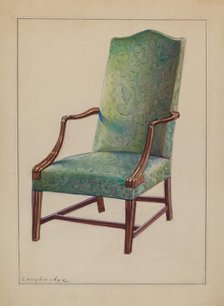 Side chair, 1935/1942. Creator: George Loughridge.