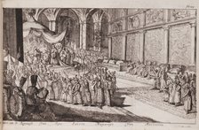 A scene at the royal court of Tsar Alexis Mikhailovich, 1677. Artist: Hooghe, Romeyn de (1645-1708)