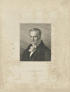 Portrait of Alexander von Humboldt (1769-1859), c. 1850. Creator: Breitkopf & Härtel.