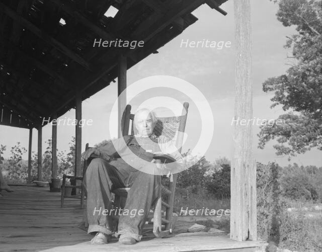 Aged cotton farmer, Greene County, Georgia, 1937. Creator: Dorothea Lange.