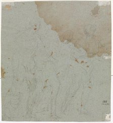 Sketch for Lot and His Daughters, 1600s. Creator: Pietro da Cortona (Italian, 1596-1669), circle of.