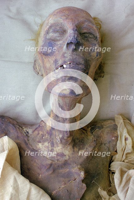 Mummy of Rameses II, Cairo Museum, Egypt. Artist: Tony Evans