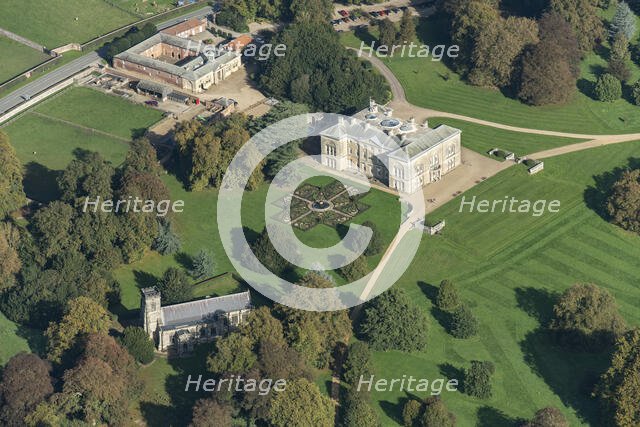 Sledmere House, country house, carriage house & stables and the Church of St Mary, East Riding of Y Creator: Robyn Andrews.
