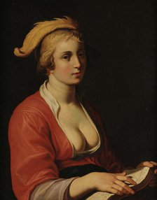 Young Woman with a Book, 1630-1635. Creator: Bloemaert, Hendrick (1601/02-1672).
