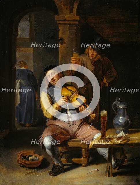 The Blind Fiddler, 1637-1677. Creator: Willem van Herp.