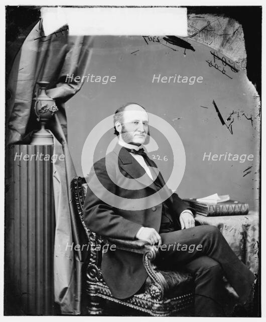 Demas Barnes, between 1860 and 1875. Creator: Unknown.