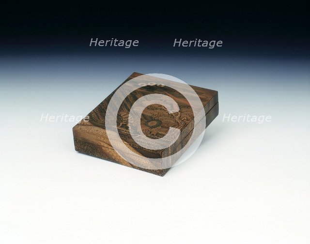 Maki-e lacquer box, late Edo Period, Japan, mid 19th century. Artist: Unknown