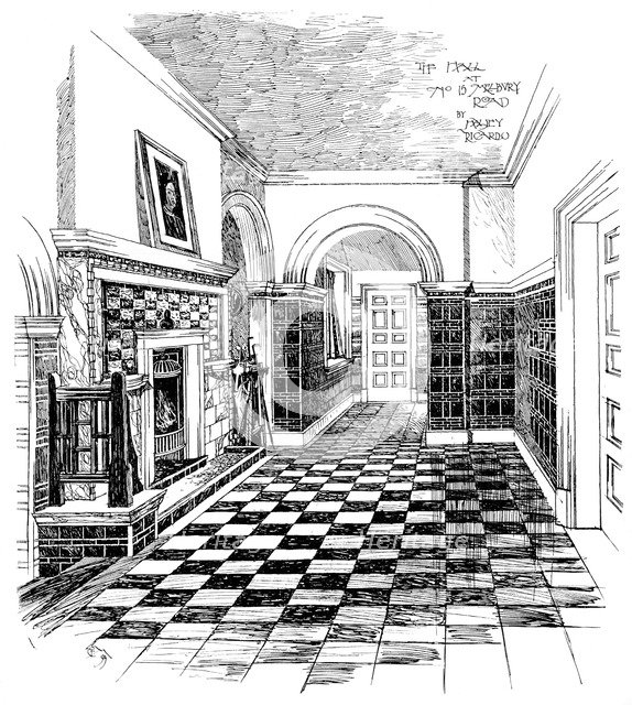 'The Hall, 15, Melbury Road', 1899. Artist: Unknown