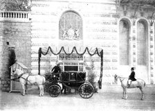 The Queen's Visit to the Riviera: arranging the platform for Her Majesty to alight...Cimiez, 1898.  Creator: Alexander Lamont Henderson.