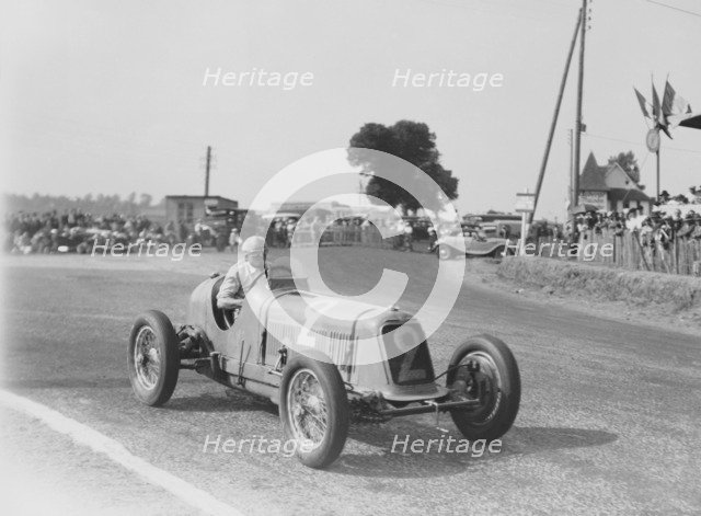 Étancelin in his Maserati at the Dieppe Grand Prix, France, 22 July 1934. Artist: Unknown