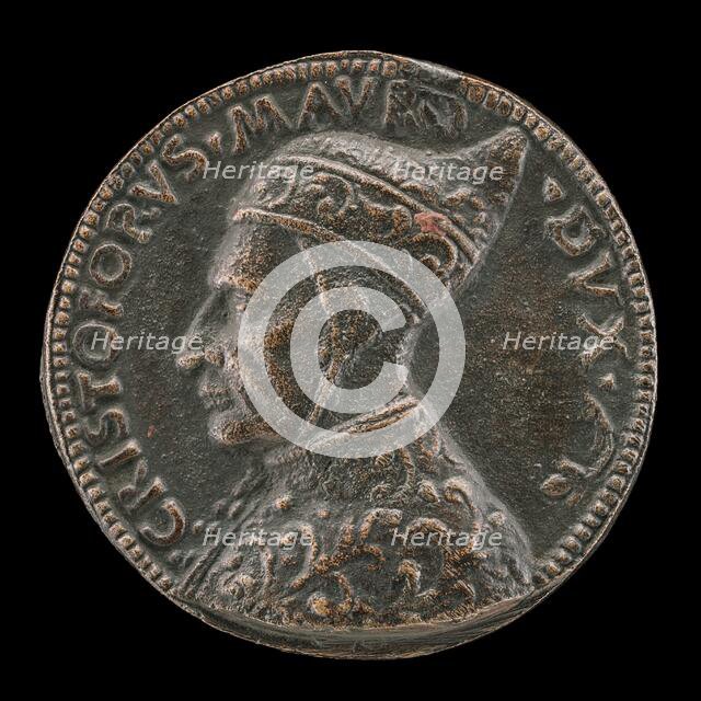 Cristoforo Moro, 1462-1471, Doge of Venice [obverse], c. 1454/1484. Creator: Antonello della Moneta.