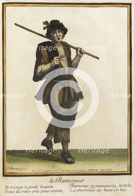 Recueil des modes de la cour de France, 'Le Ramoneur', between 1675 and 1685. Creators: Jean-Baptiste Bonnart, Henri Bonnart.