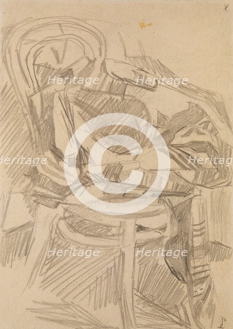 Plaid on the chair, 1904. Artist: Vrubel, Mikhail Alexandrovich (1856-1910)