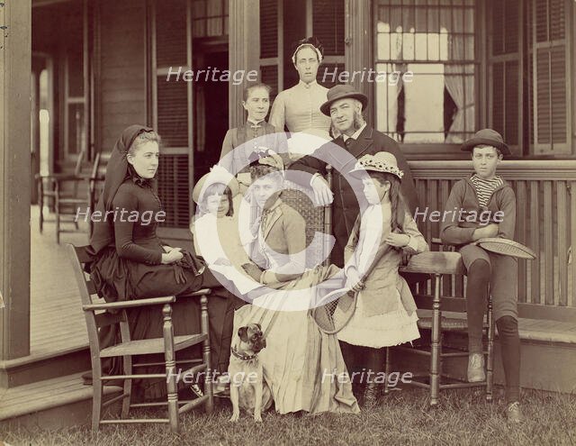 Elberon, New Jersey, Mrs. Watson B. Thompson, John Sloan Jr., Mrs. John Sloane, Mr. John S..., 1884. Creator: Unknown.