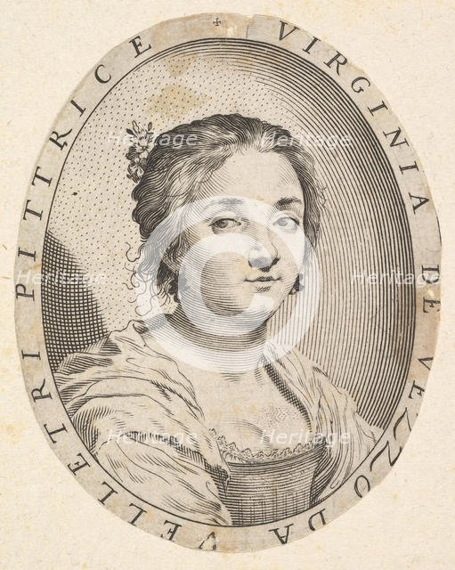 Virginia da Vezzo, Wife of Simon Vouet, 1626. Creator: Claude Mellan.