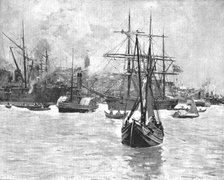 ''The Eastern Question -- The Shipping in the Bosphorus off Galata', 1891. Creator: Frank Brangwyn.