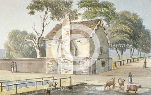 An almshouse in Carshalton, Surrey, 1826. Artist: G Yates