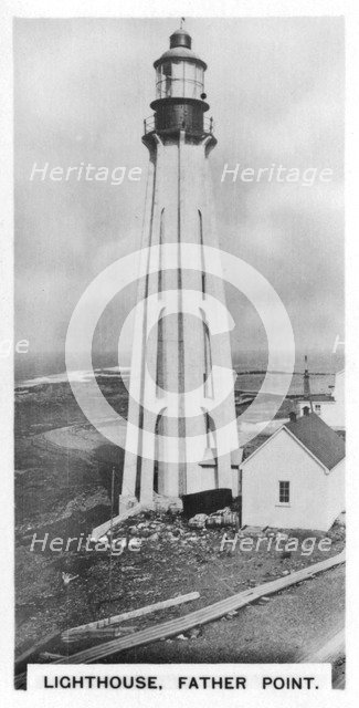 Lighthouse, Father Point, Quebec, Canada, c1920s. Artist: Unknown