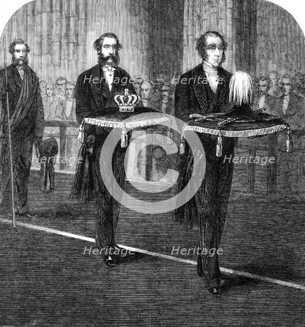 The Funeral of His Late Royal Highness the Prince Consort: part of the funeral procession..., 1862. Creator: Unknown.