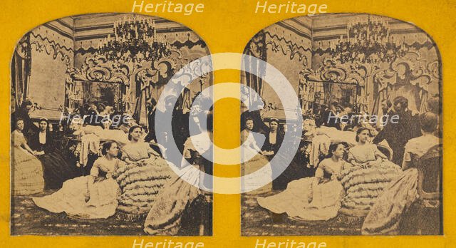 A Sociable Evening Party., 1855-1860. Creator: Unknown.