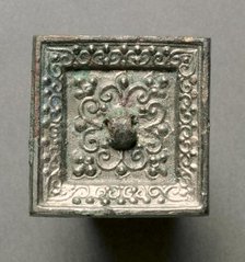 Miniature Square Mirror , 589-618. Creator: Unknown.