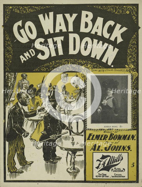 'Go way back and sit down', 1901. Creator: Unknown.