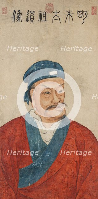Portrait of the Hongwu Emperor (1328-1398), the founder of Ming dynasty, 18th century.