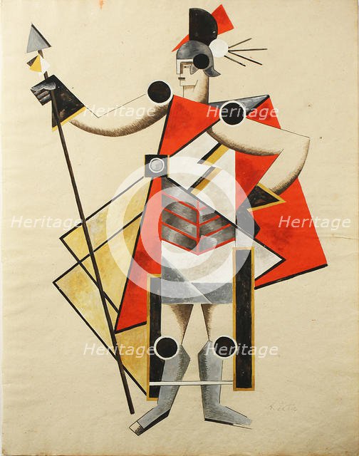 Costume design for the play The Invisible Lady, 1924. Artist: Exter, Alexandra Alexandrovna (1882-1949)