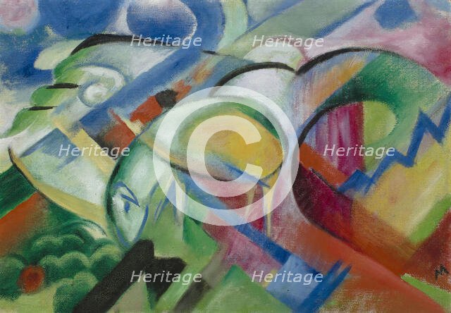 The Sheep, 1913-1914. Creator: Marc, Franz (1880-1916).