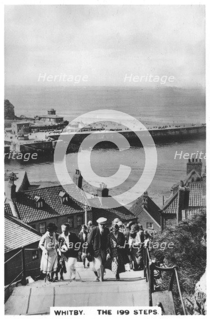The 199 steps, Whitby, 1936. Artist: Unknown