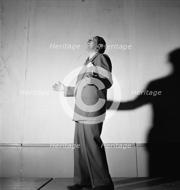 Portrait of Cab Calloway, Columbia studio, New York, N.Y., ca. Mar. 1947. Creator: William Paul Gottlieb.