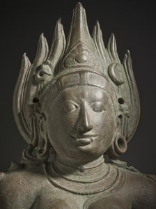 The Hindu Goddess Kali - detail, 11th century. Creator: Unknown.