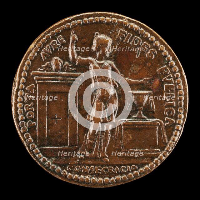 Faith Pointing to Heaven [reverse], 16th century. Creator: Unknown.