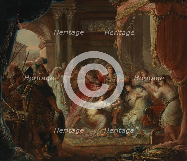 Prince Meleager refuses to fight against the enemies of his country, 1804. Creator: F. F. Sedmigradsky.