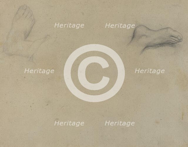 Studies of Feet [verso], 1855. Creator: Edgar Degas.